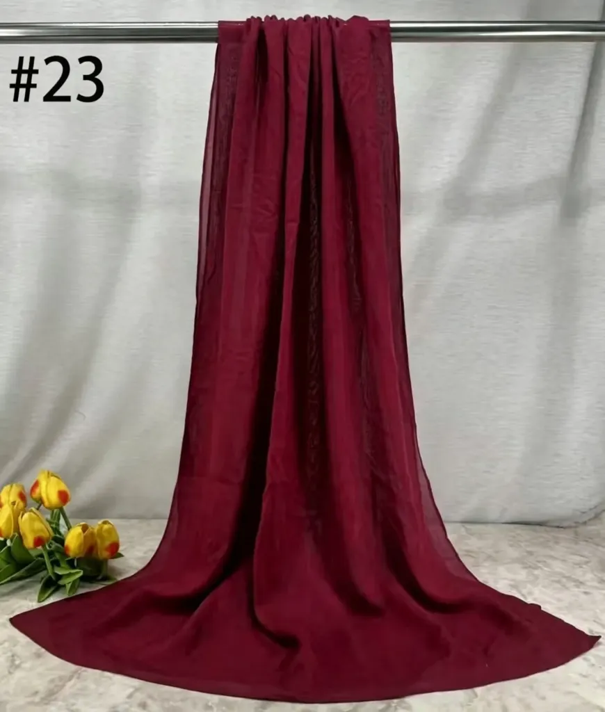 BM23 - Bamboo Modal Hijab - Deep Burgundy