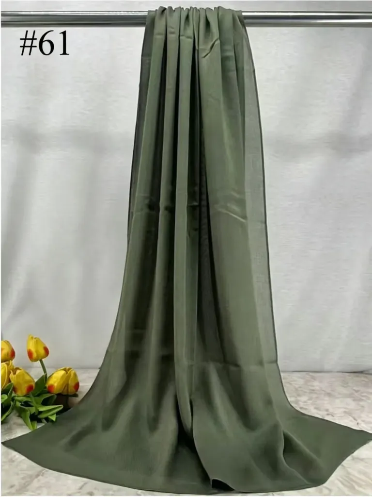 BM61 - Bamboo Modal Hijab - Olive Noir
