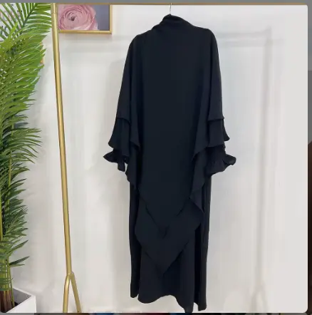 Nayyirah Butterfly Burqa Set - Black (XS/S)