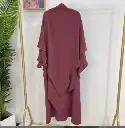 Nayyirah Butterfly Burqa Set - Dusty Pink