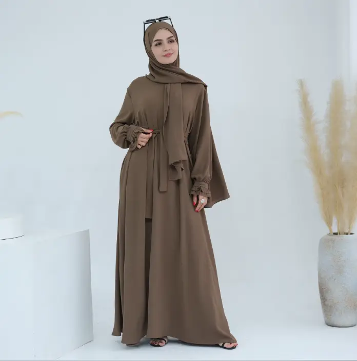 Amira Élégance Hoodie Abaya - Mocha