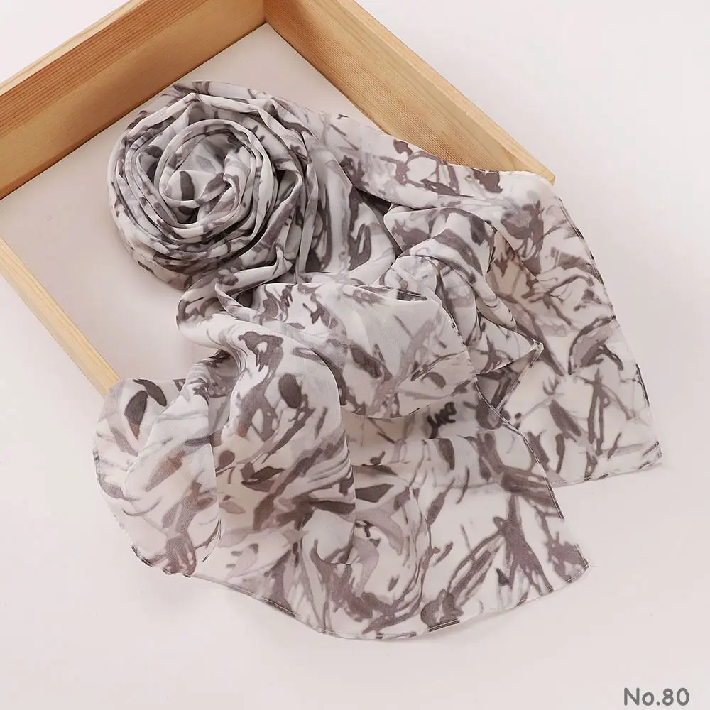 [PH80] Printed Hijab - Marble Lily PH80