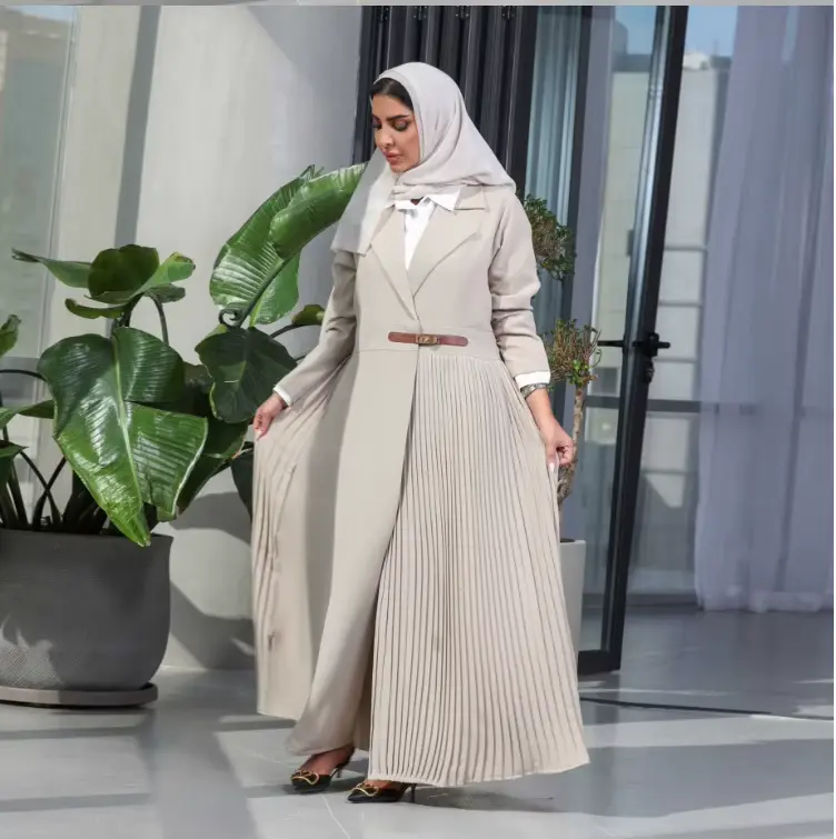 Amani Tailored Abaya - Cream