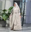 Amani Tailored Abaya - Cream