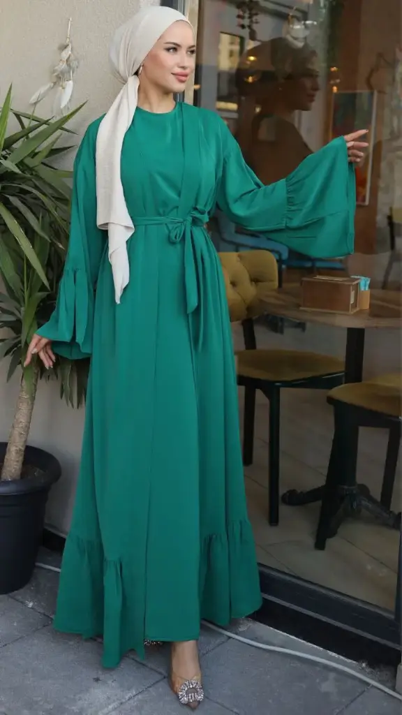 Istanbul Grace Dress – Emerald Green (1)