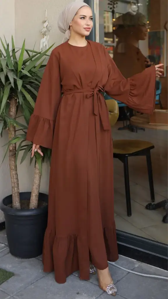 Istanbul Grace Dress – Mocha Brown (1)
