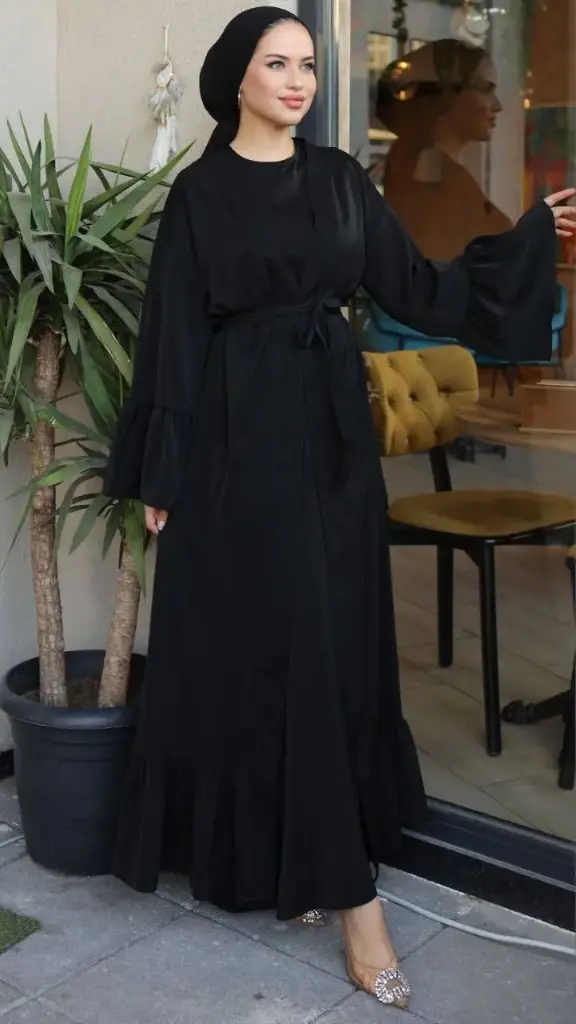 Istanbul Grace Dress – Noir Black (1)