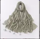 Heart Petal Hijab -  Eucalyptus Bloom - 4