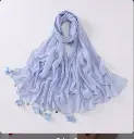 Heart Petal Hijab - Icy Breeze- 9