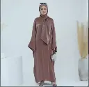 Luxe Hood Abaya Series - Coffee
