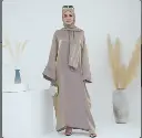 Luxe Hood Abaya Series - Taro