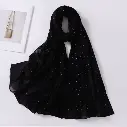 Gemstone Veil Set - BLACK - 1
