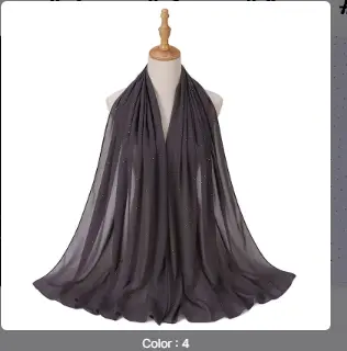 Gemstone Veil Set - GREY- 4