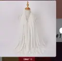 Gemstone Veil Set - IVORY - 11
