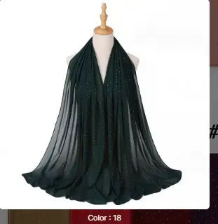 Gemstone Veil Set - FOREST GREEN - 18