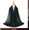 Gemstone Veil Set - FOREST GREEN - 18