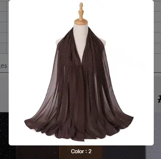 Gemstone Veil Set - Cocoa Pearl - 2