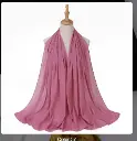 Gemstone Veil Set - Rosy Orchid  - 7
