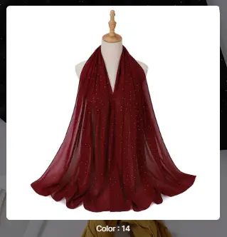 Gemstone Veil Set - Burgundy Bloom - 14