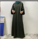 Modest Mum Nursing Abaya - Army Green