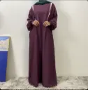 Modest Mum Nursing Abaya - Dark Purple