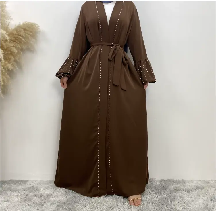 PearlGrace Abaya Collection – Mocha Coffee