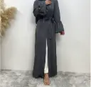 PearlGrace Abaya Collection – Slate Grey