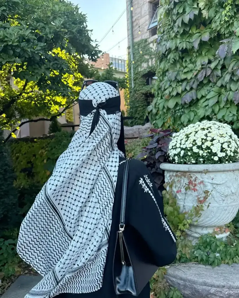 Keffiyeh Modal Hijab - Black