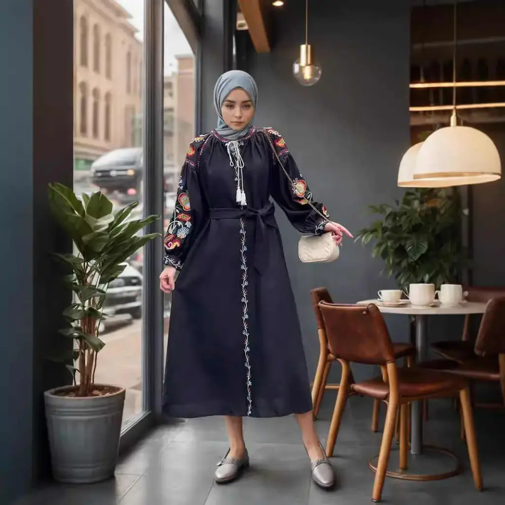 Noura Étoffe Noir 