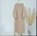 Abaya à Capuche -  Sand Beige