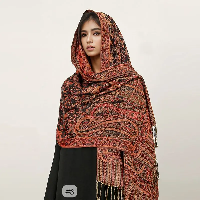 [JPS8] JPS8 - Jacquard Pashima Scarf - 8