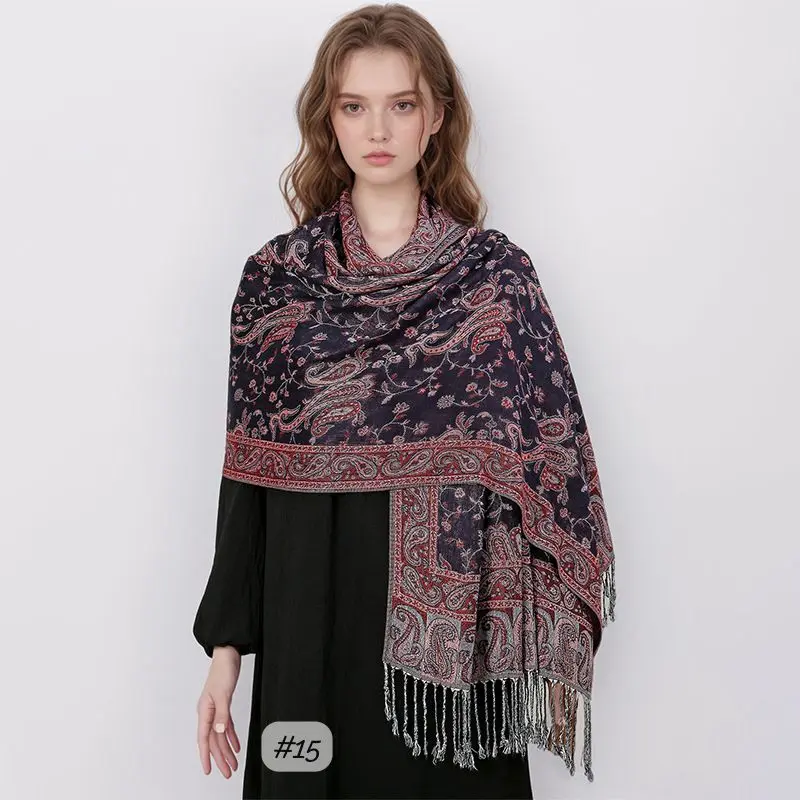 JPS15 - Jacquard Pashima Scarf - 15