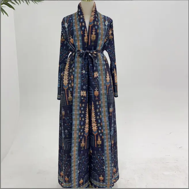 Elysian Pleated Abaya – LR990 Midnight Sapphire