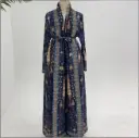 Elysian Pleated Abaya – LR990 Midnight Sapphire