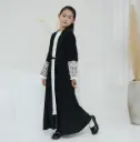 Little Keffiyeh Abaya - Black (LR782)