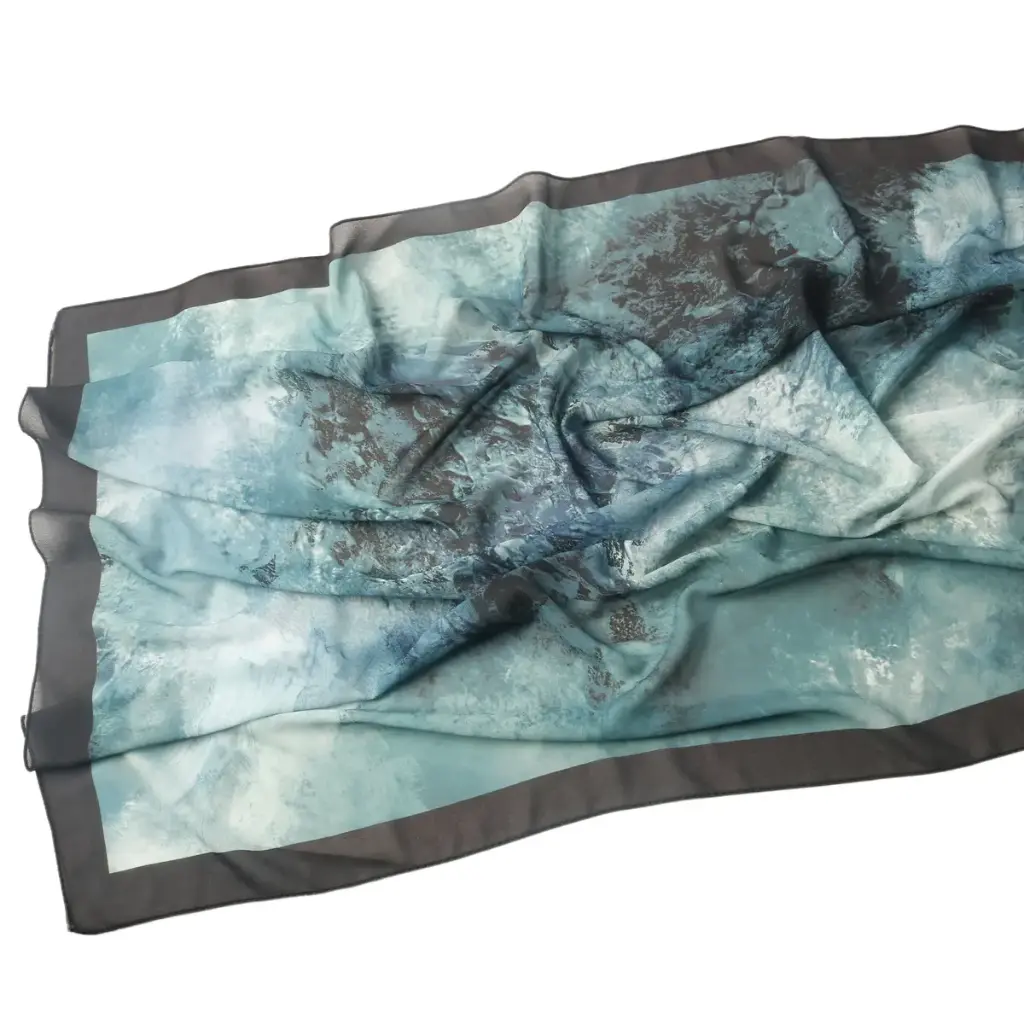 Crystal Glacier Printed Hijab - CW21