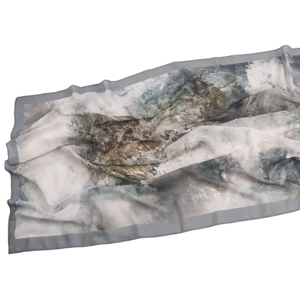 Marble Cloud Printed Hijab - CW62