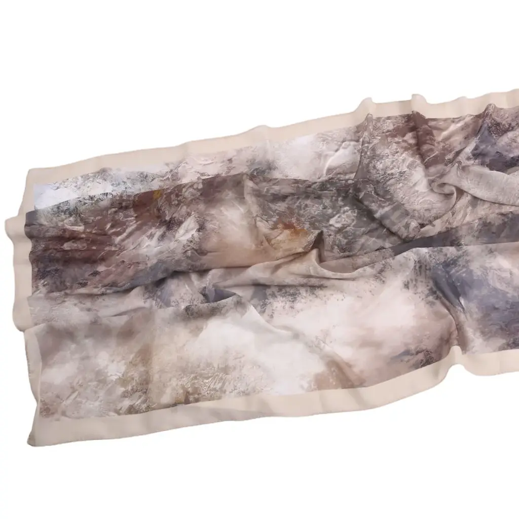 Café Aquarelle Printed Hijab - CW63