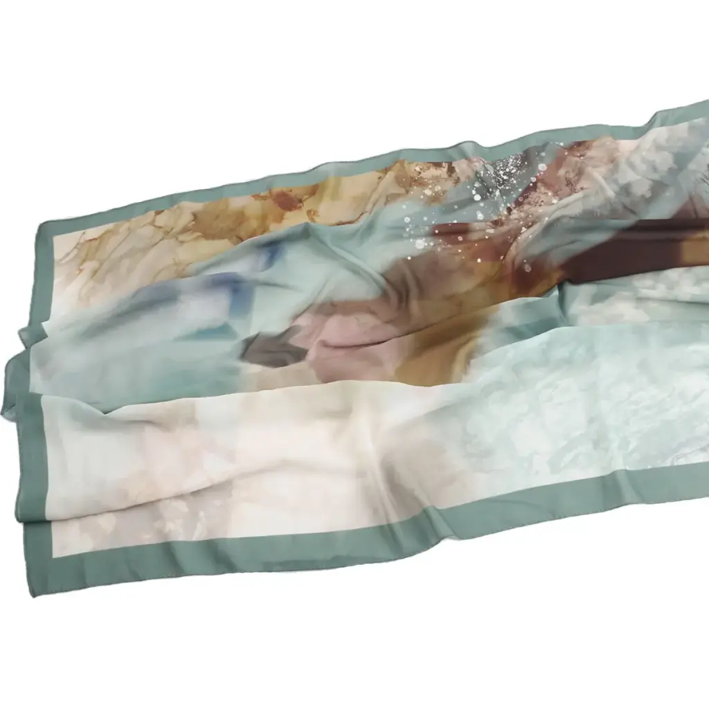 Blush Coast Printed Hijab - CW60