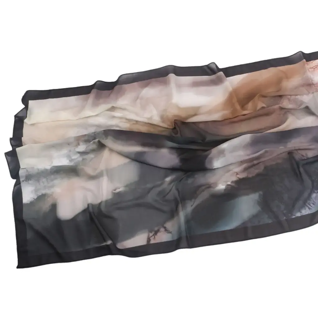 Earthy Printed Hijab - CW61
