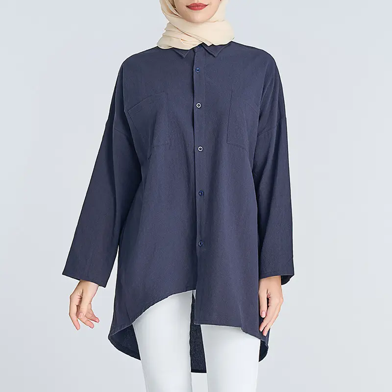 Zahara: The Cotton Linen Edition - Navy (L)