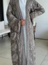 Smoky Pearl Pashmina Abaya