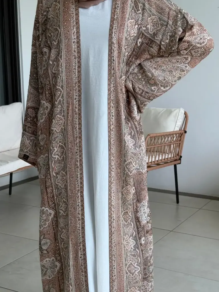 Blush Mocha Pashmina Abaya