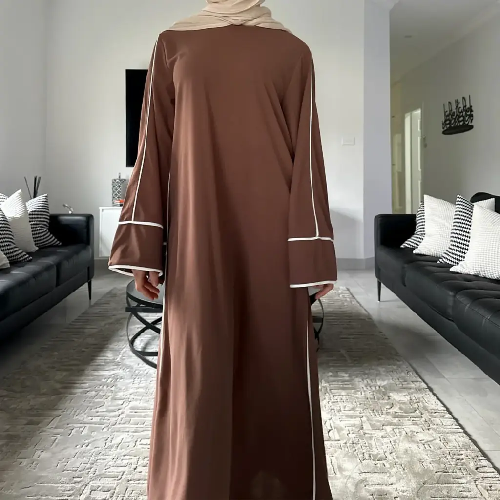 Elevé Abaya - Mocha Brown