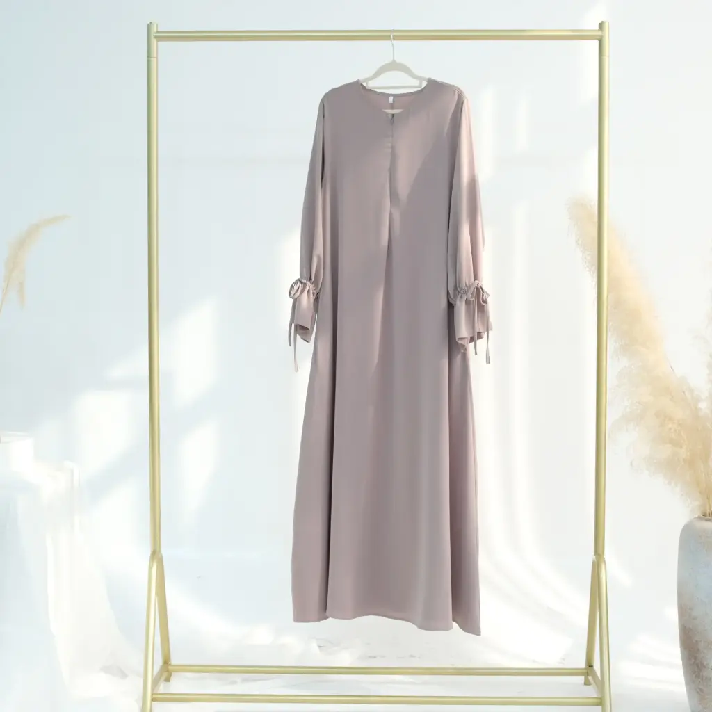 Airé Flow Abaya - Ash Grey Mist