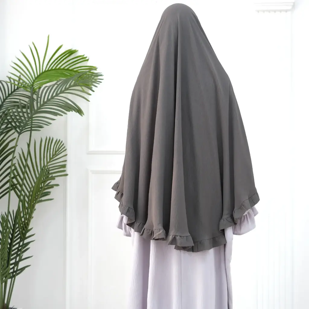 NAJWA Cape Khimar Collection - Dark Grey
