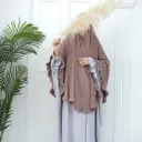 NAJWA Cape Khimar Collection - Mocha Dusk
