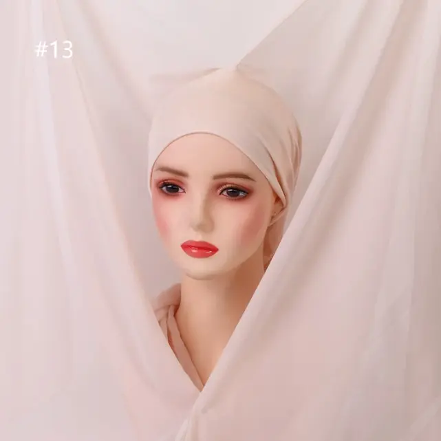 INSTANT READY Hijab Set - Nude Sand - Ref13