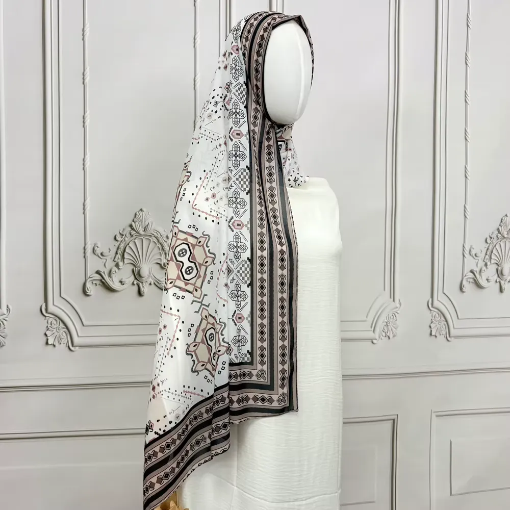 Arabesque Printed Hijab - CP74
