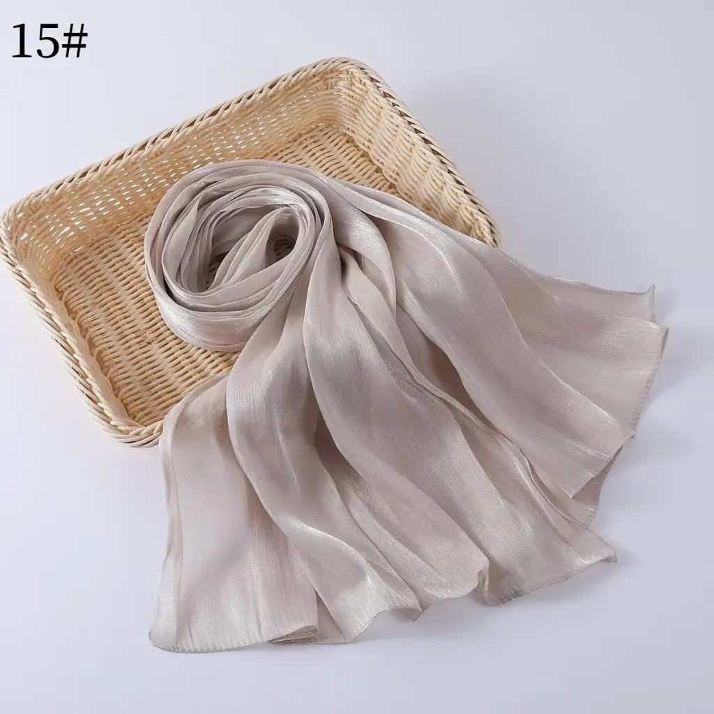 Shimmer scarf 15 - Beige Aesthetic 